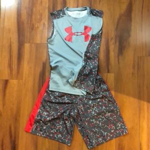 UA  boys tank/shorts set